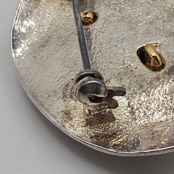 VTG Brooch 3D Frog Gold Bronze Tone Lily Pad Nature Whimsigoth Fairy Core Pin - Picture 11 of 15